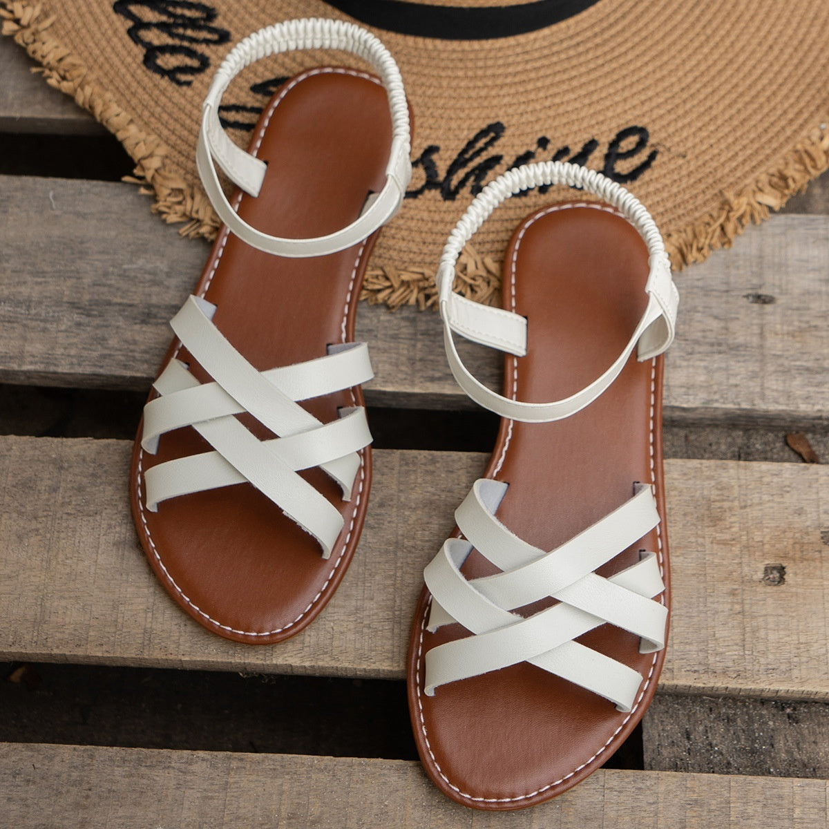 Women's Fashion Flat Bottomed Korean Sandals