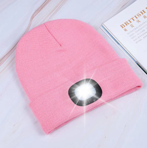 LED Light-Up Knit Beanie Hat