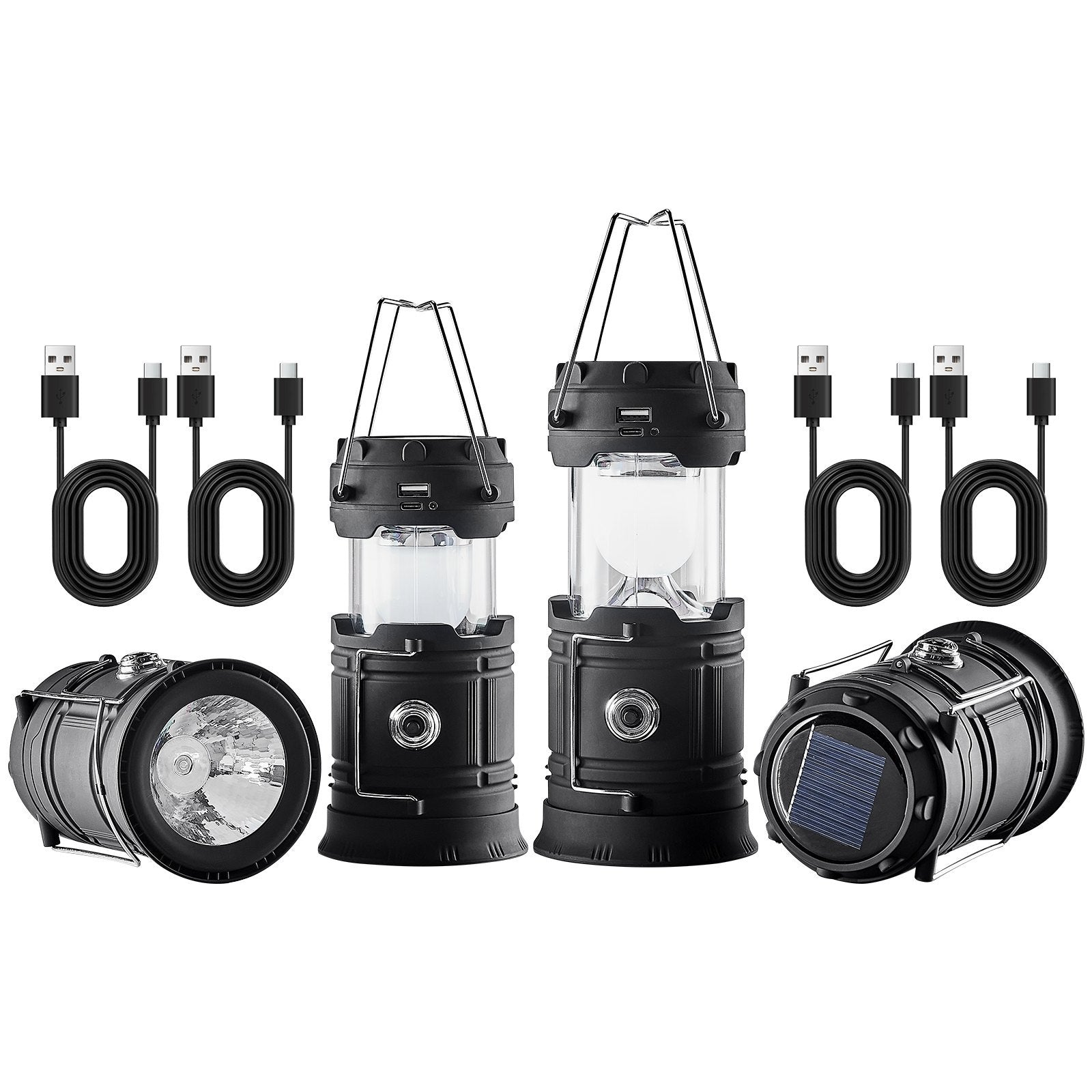 LED Camping Lanterns – 4 Pack Rechargeable