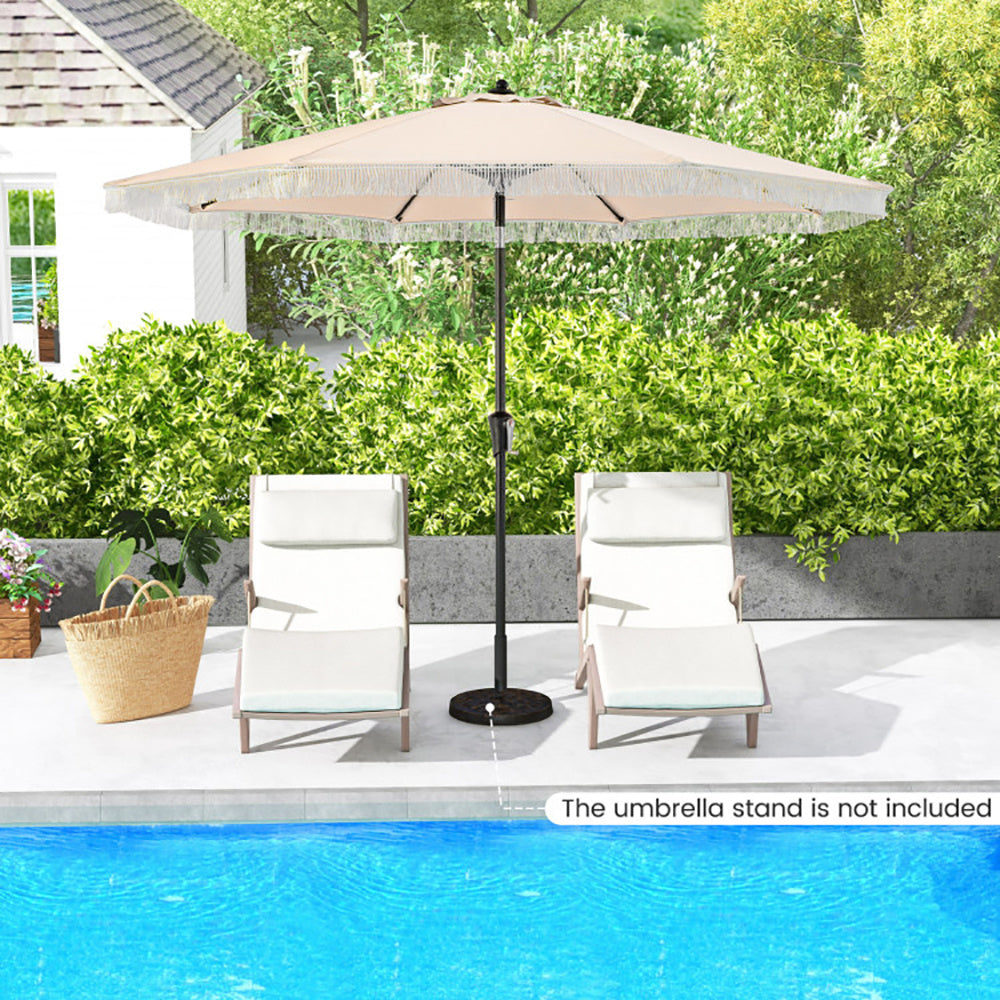 9 FT Sun-Protective Patio Umbrella