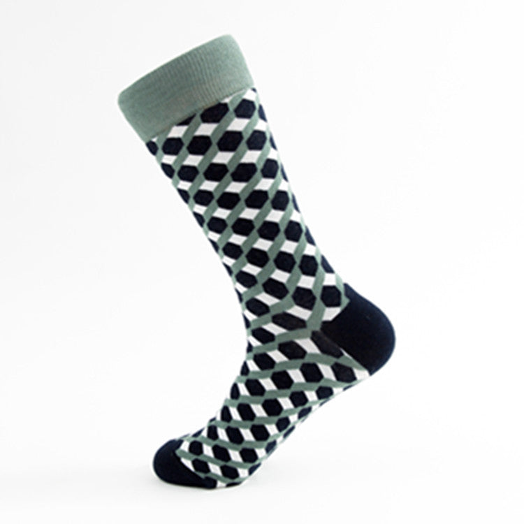 Men’s Casual Mid-Calf Cotton Socks