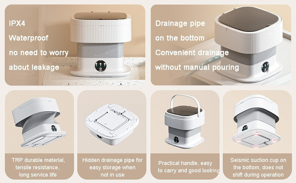 Portable Foldable Washing Machine 10L