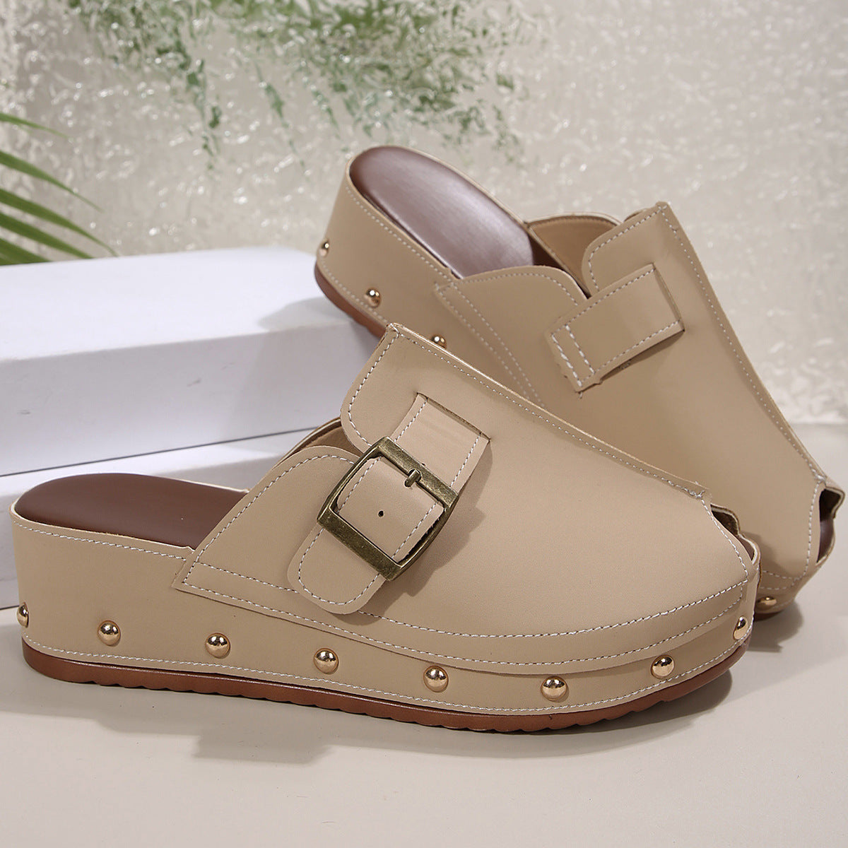 Fish Mouth Wedge Sandals for Women