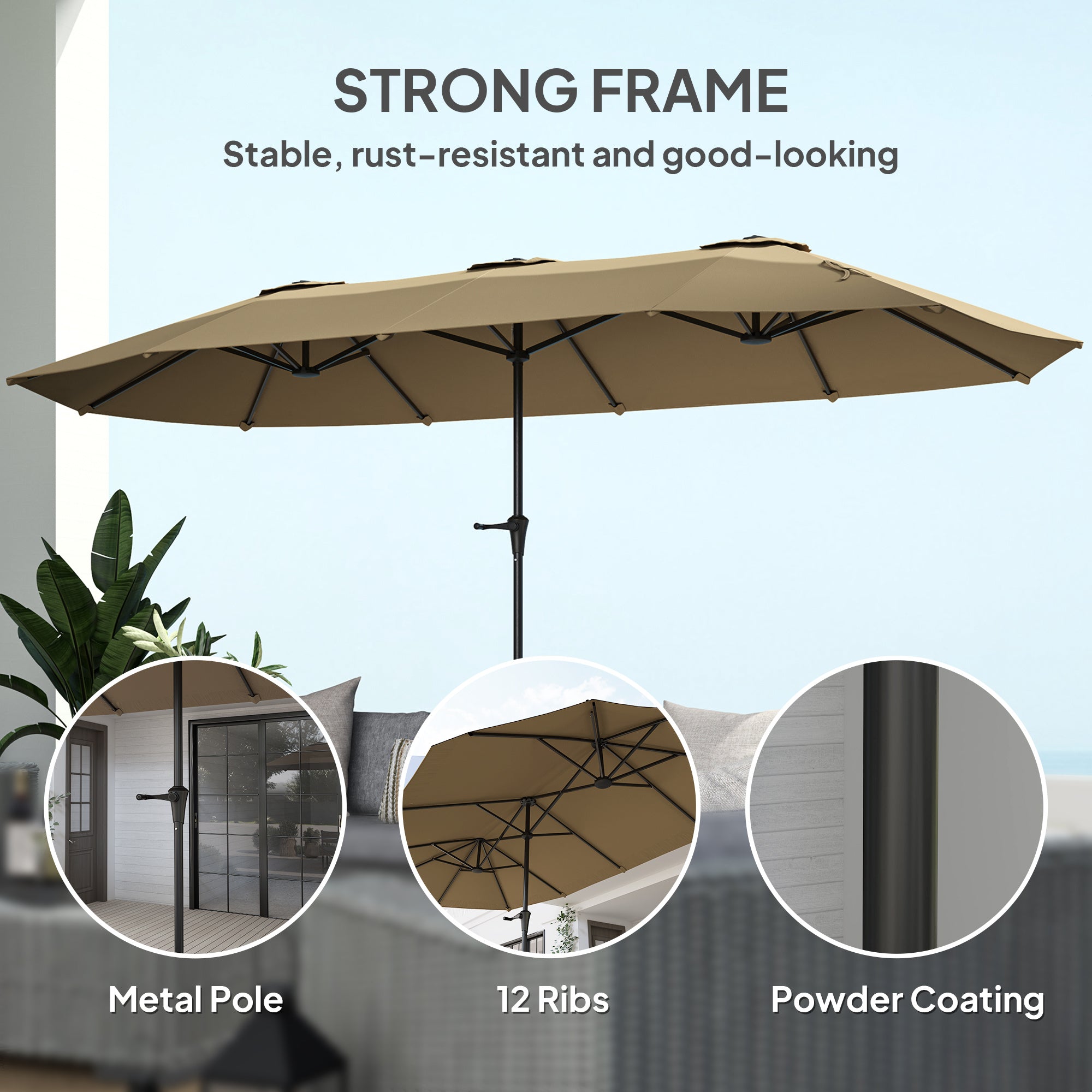 Outdoor Beach Umbrella – Ships Weekdays Only