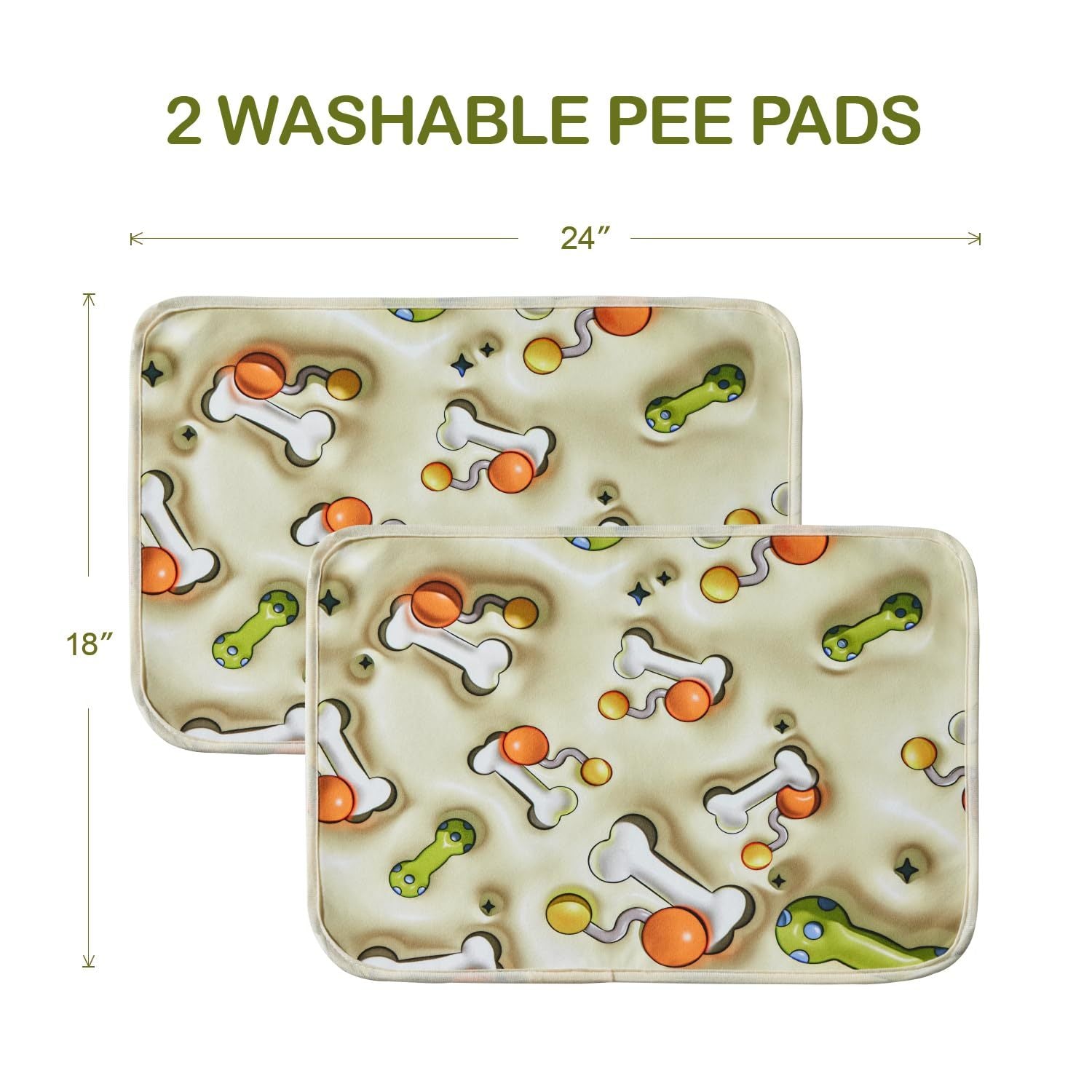 Qeils Reusable Washable Puppy Pee Pads
