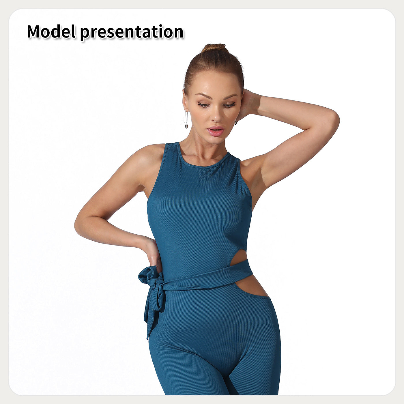 Combinaison élégante en polyester pour femme