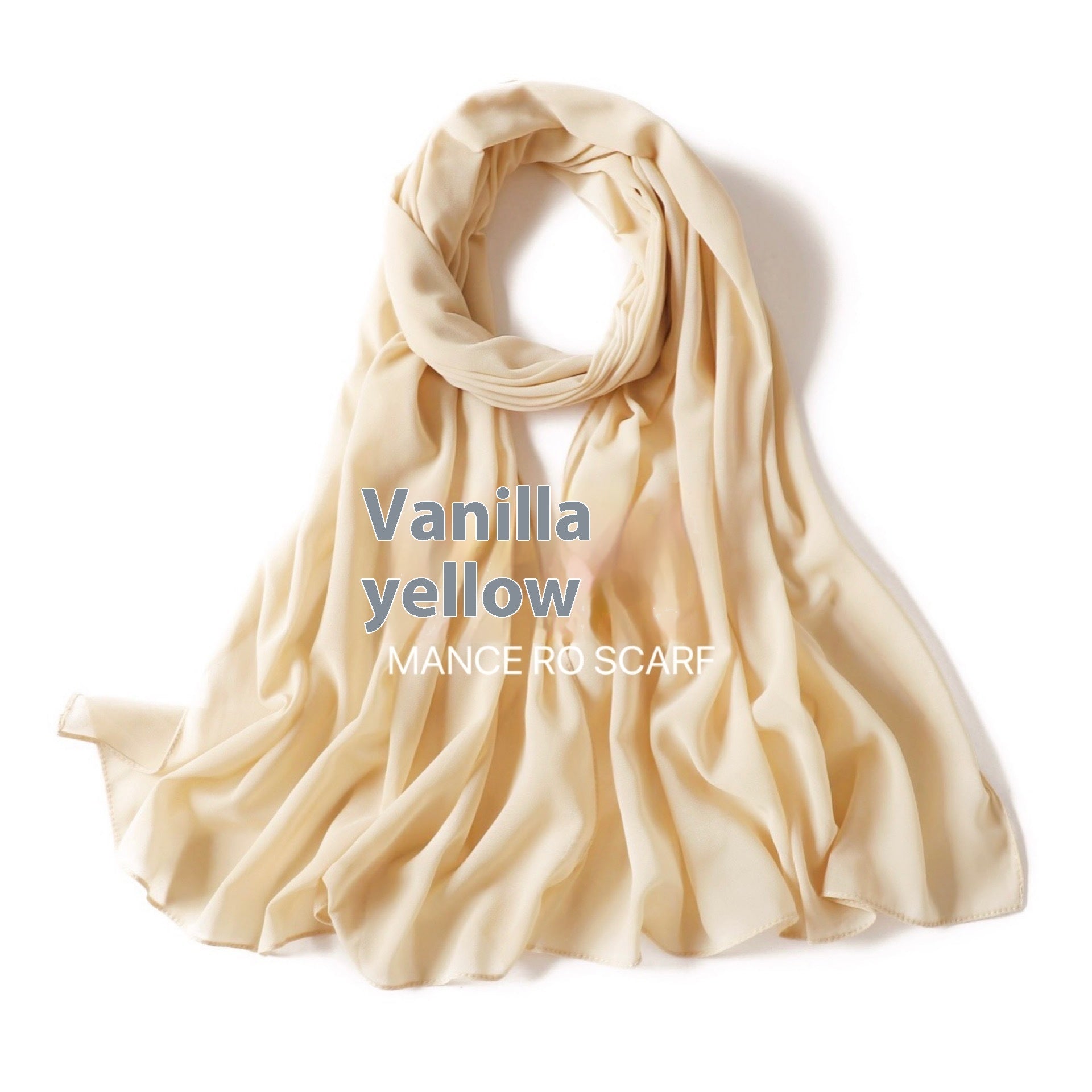 Foulard en mousseline de soie perlée
