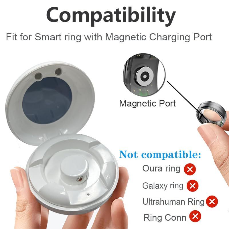 Smart Ring Magnetic Fast Charging Case