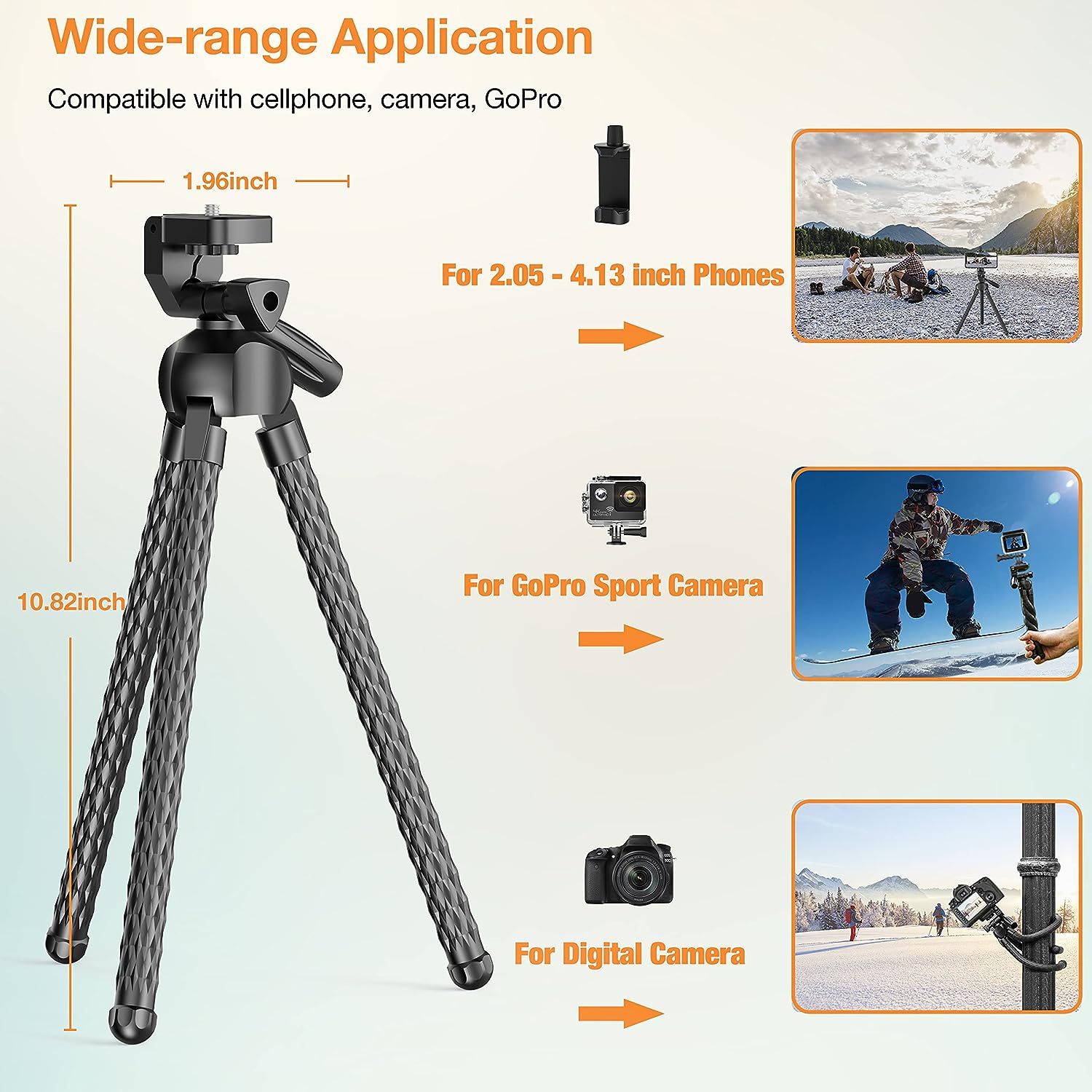 Flexible Tripod Selfie Stick for Phones