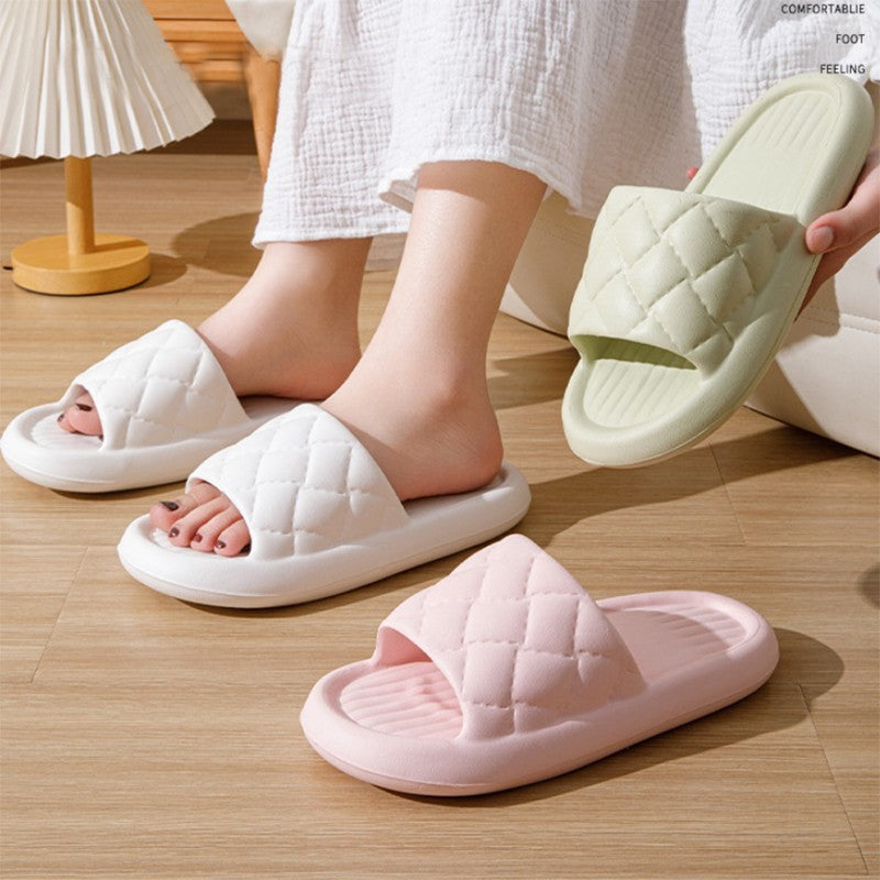 Rhombus Non-Slip Lightweight Slippers