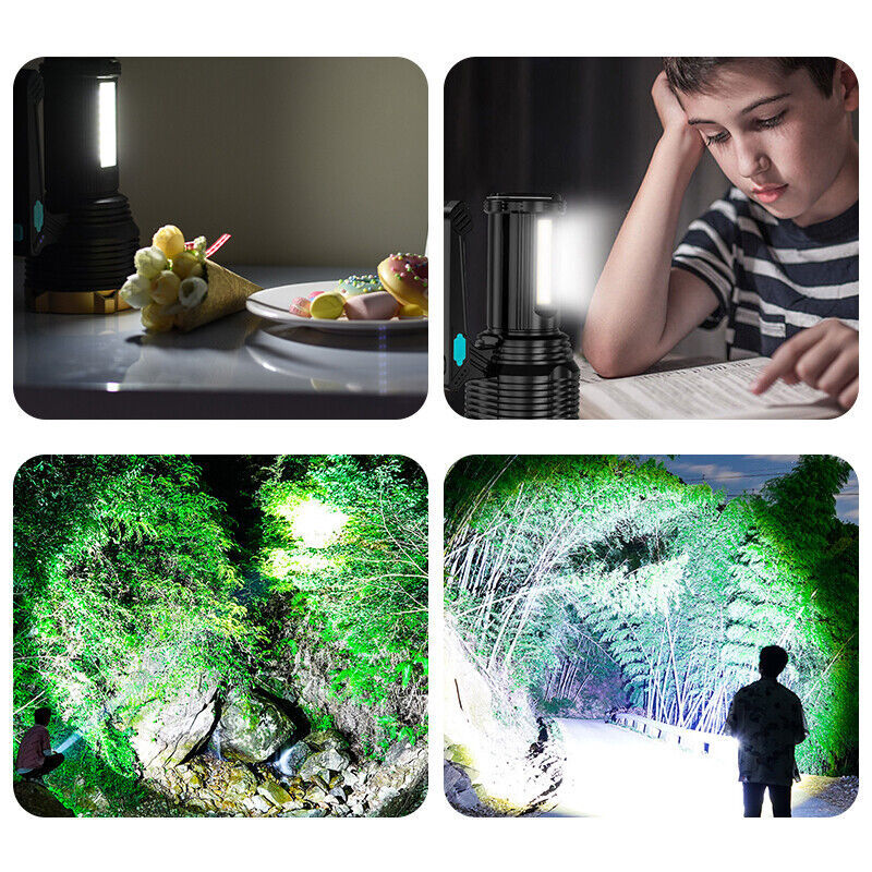Rechargeable LED Flashlight, 8 Mode Searchlight
