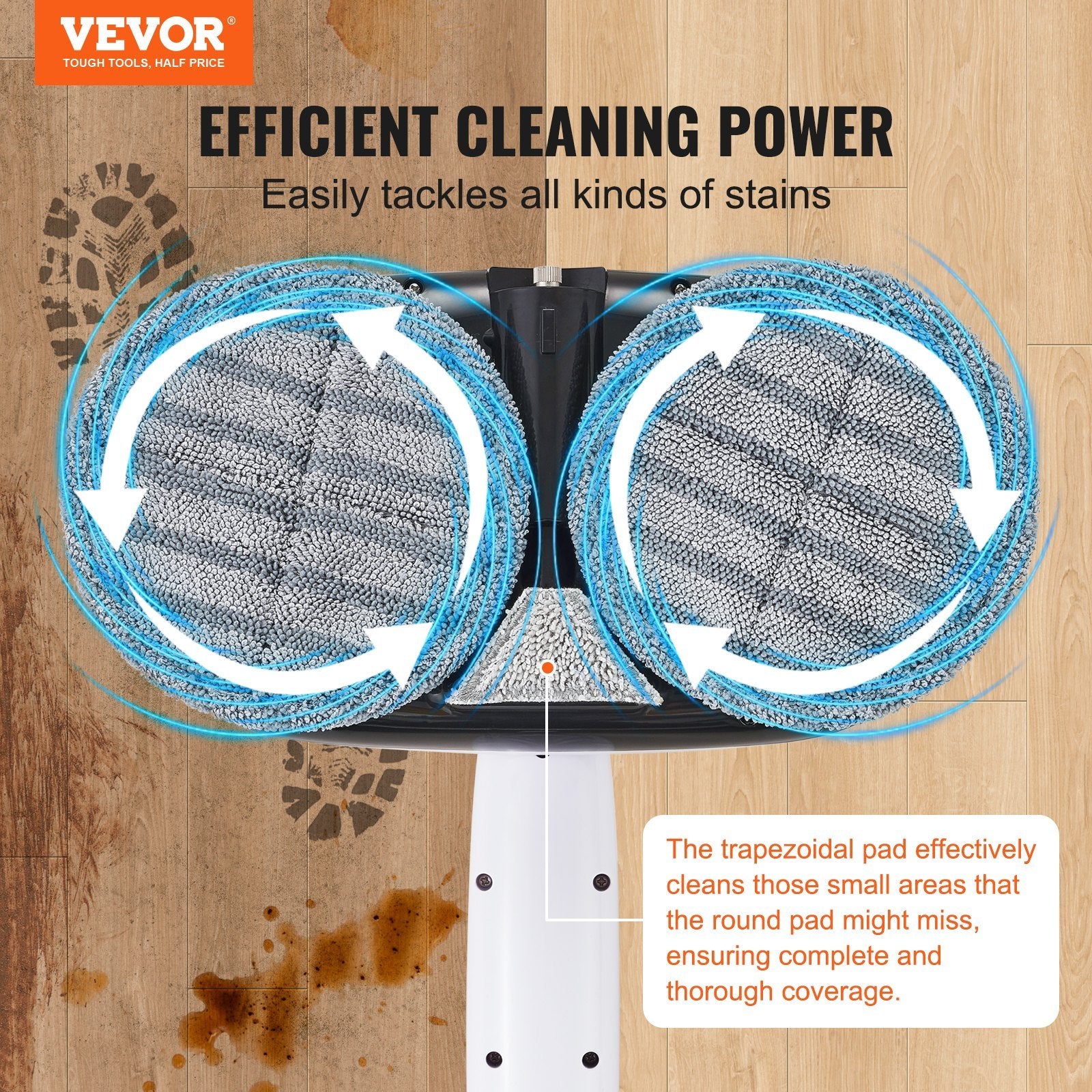 VEVOR Cordless Electric Spin Mop
