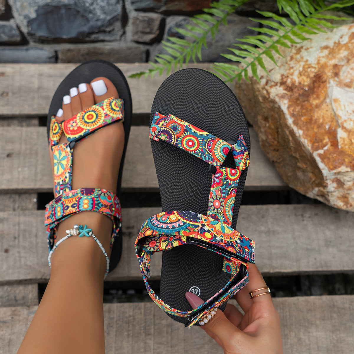 Lightweight Roman Flat Beach Sandals Women
