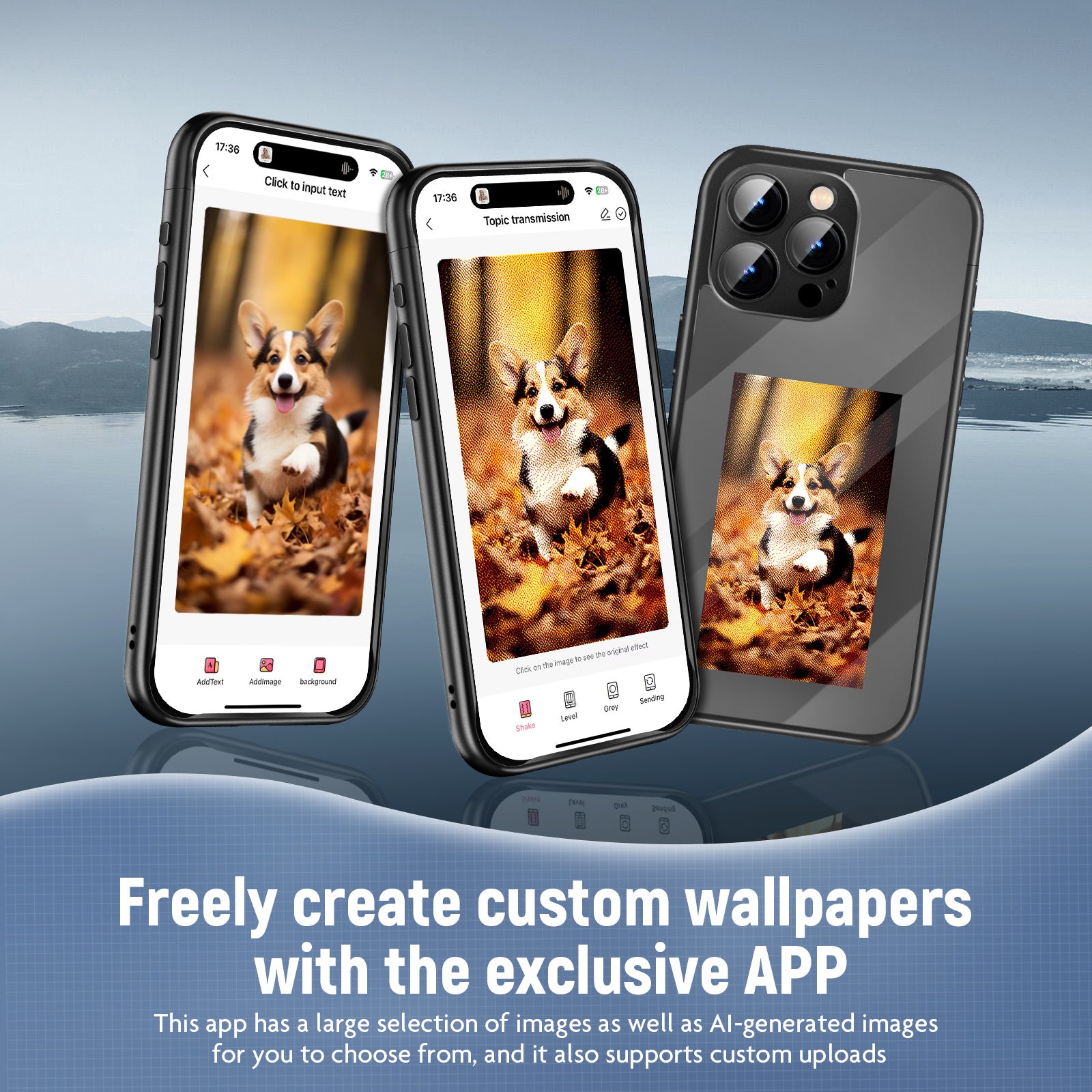 Smart NFC E-Ink Flip Case for iPhone 15 Pro Max