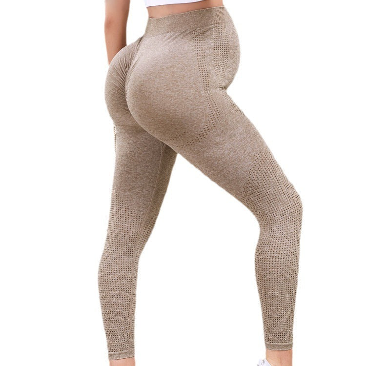 Leggings en nylon taille haute pour femmes enceintes
