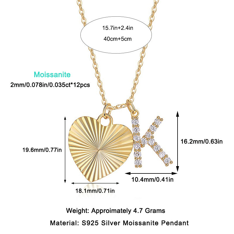Heart of Hearts Moissanite Necklace Set
