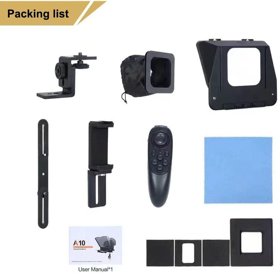 Portable Smartphone SLR Teleprompter Kit