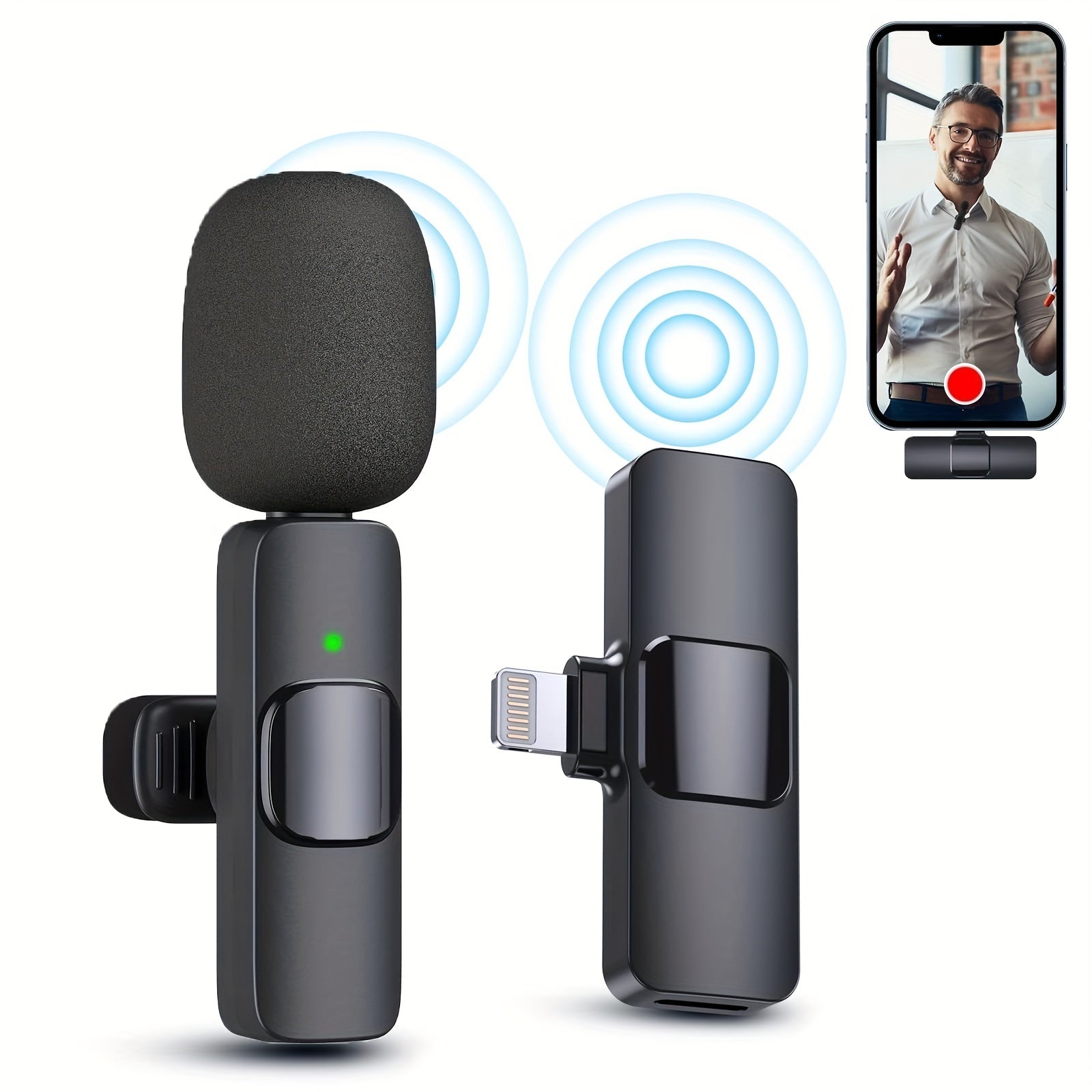 Wireless Lavalier Mic for iPhone & iPad