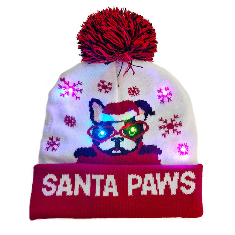 Bonnet de Noël lumineux à LED
