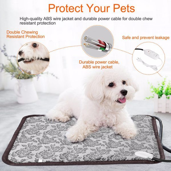 Waterproof Pet Heating Pad with Steel Cord