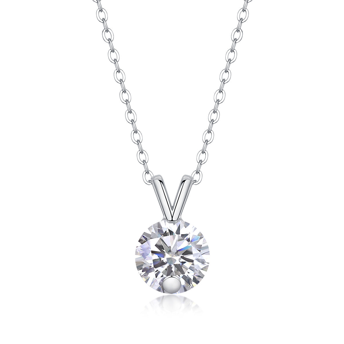 Diamond Sparkle V-Chain Necklace Set