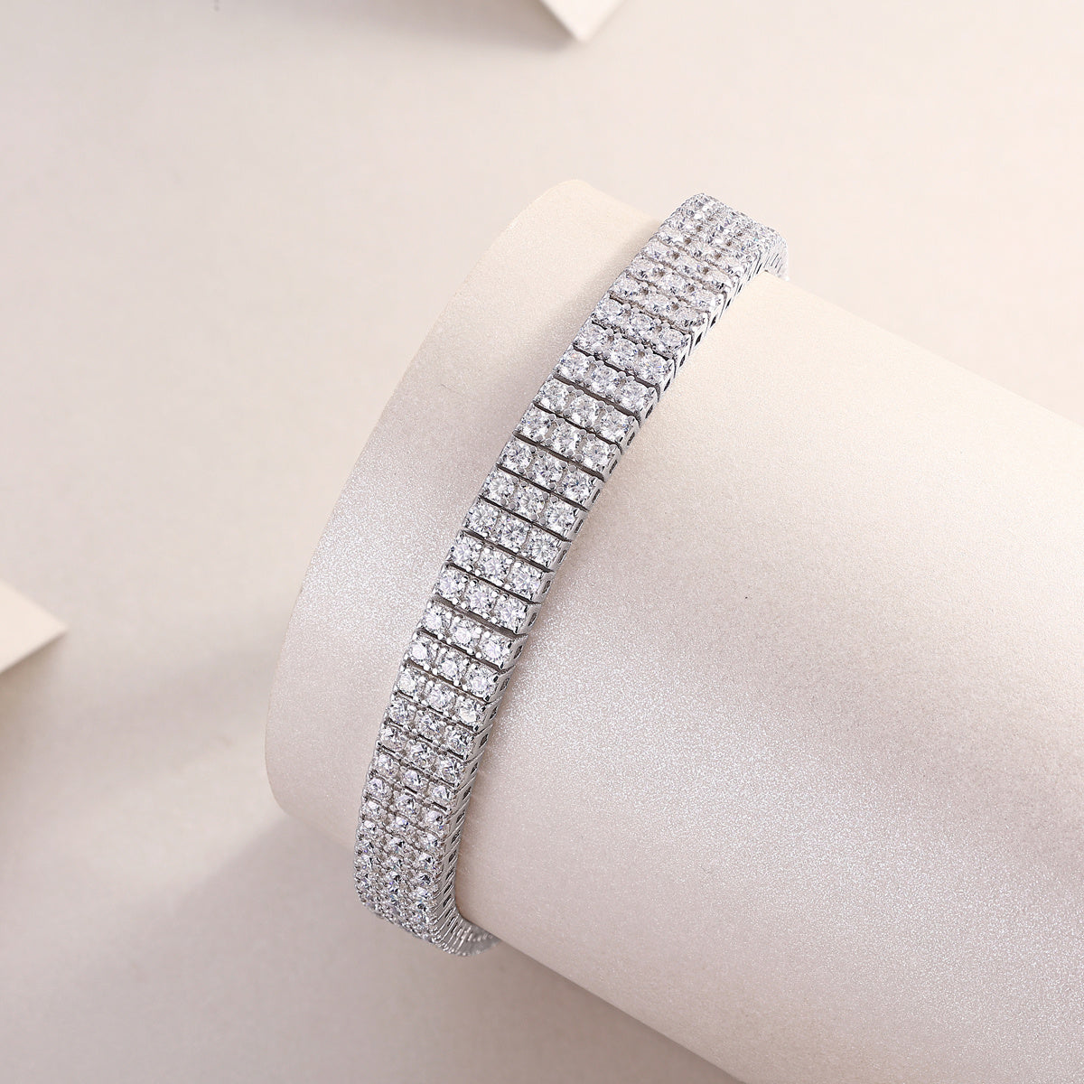 Chain Guanghua Moissanite Silver Bracelet