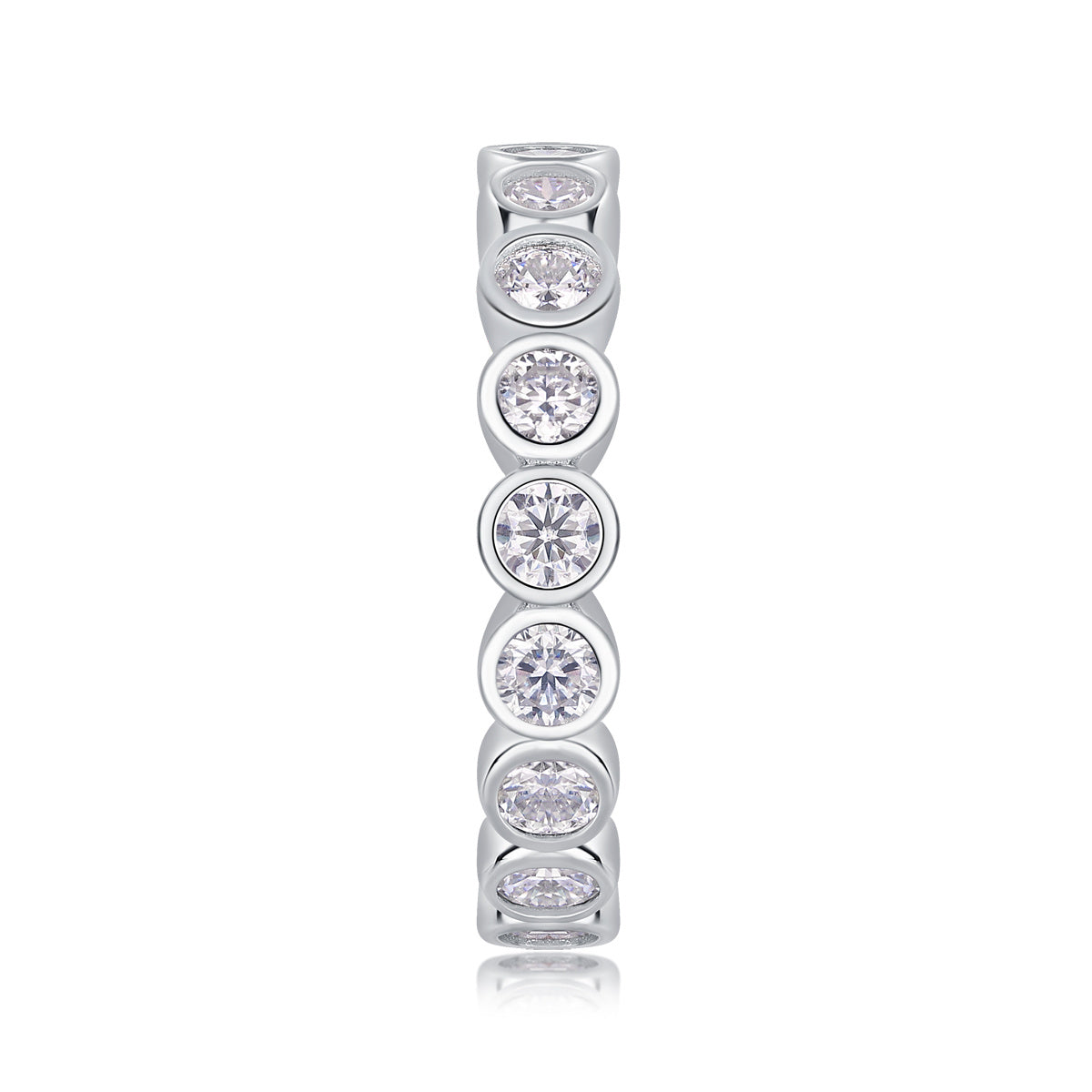 Luxury Moissanite Silver Diamond Ring