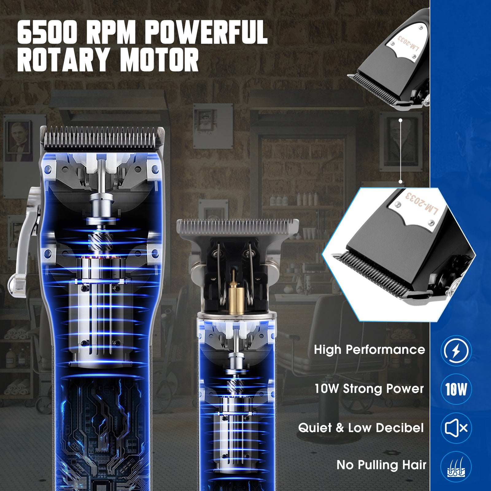 Professional Cordless Hair & Beard Clippers