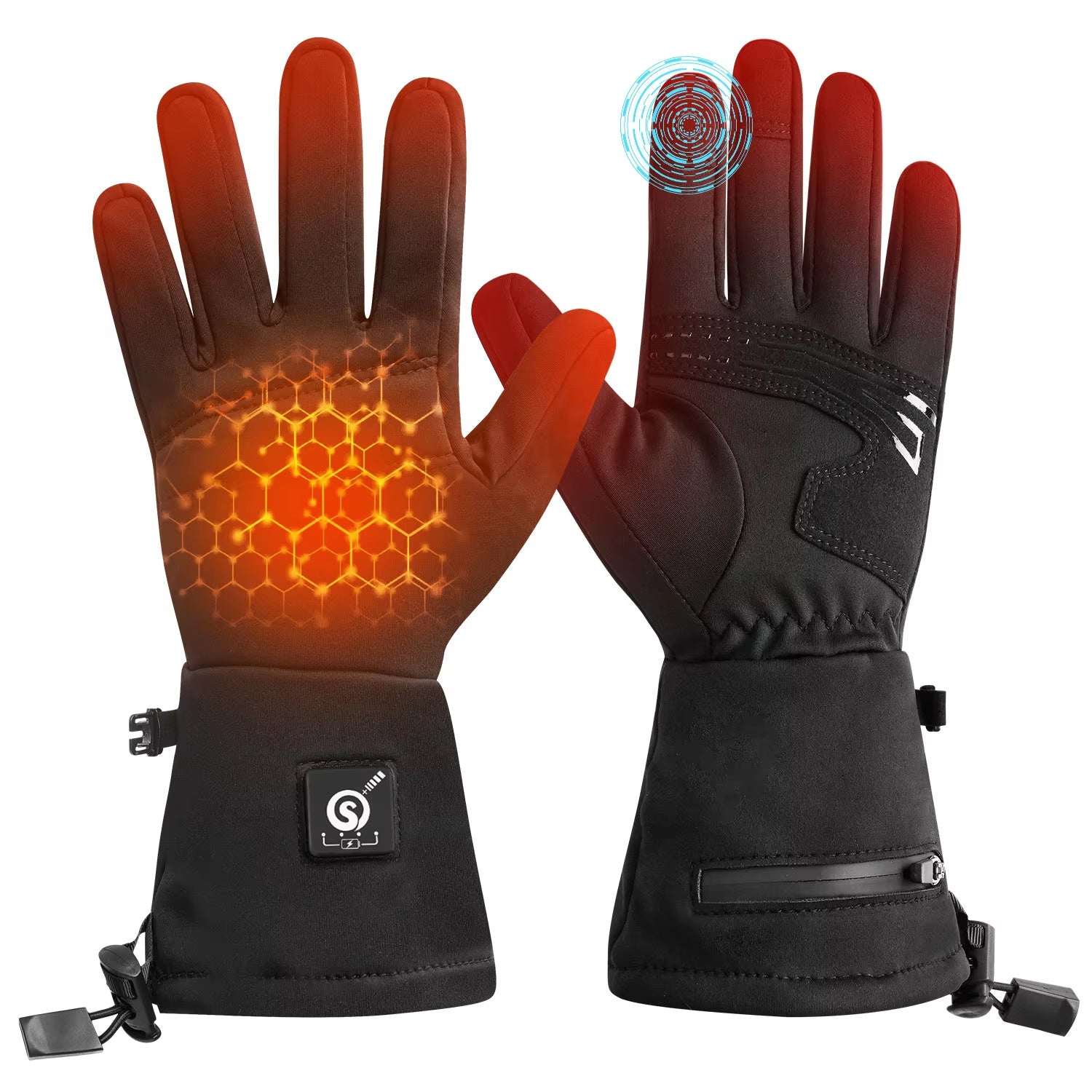 USB Heated Waterproof Touchscreen Gloves