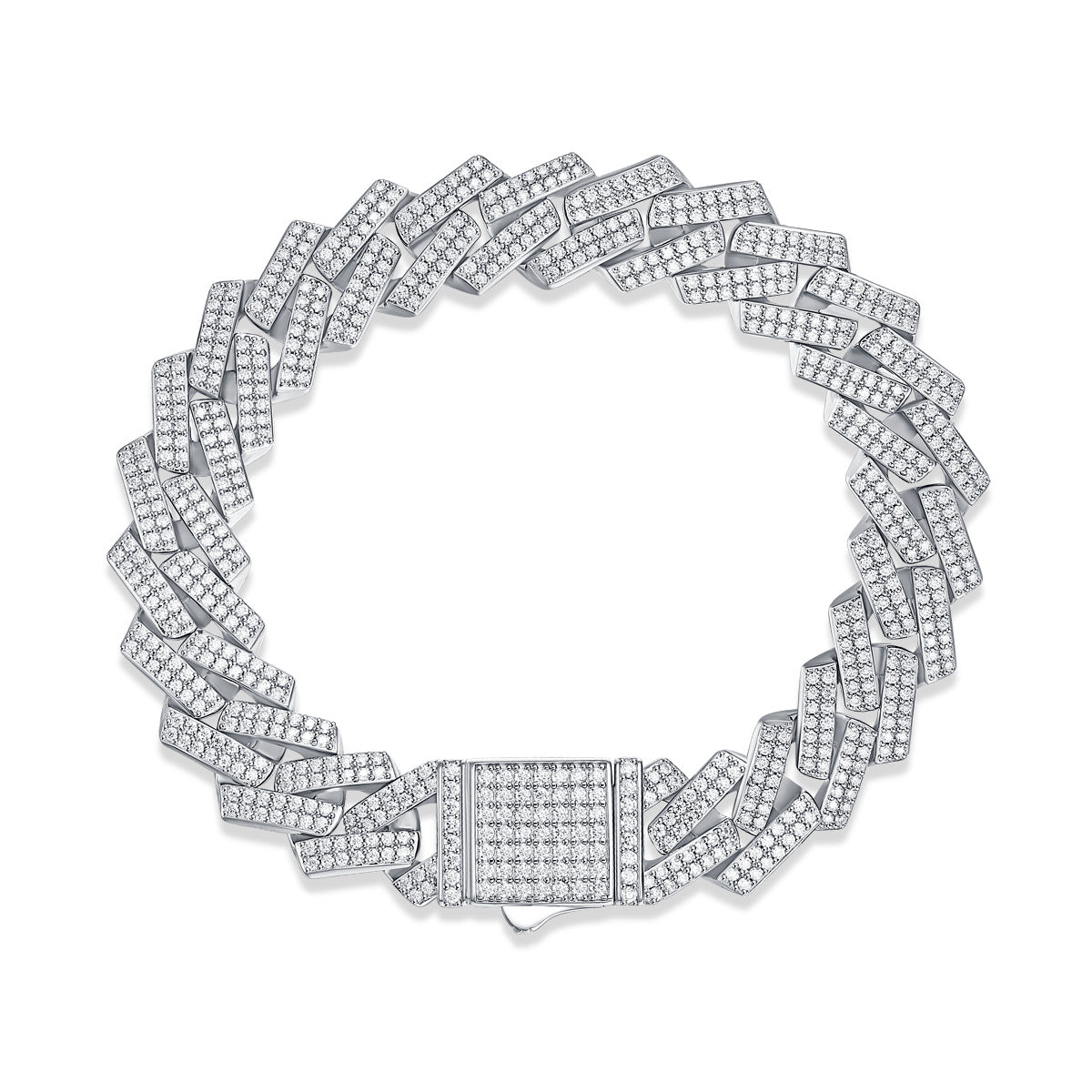 Keel Mossan Diamond Silver Bracelet Set