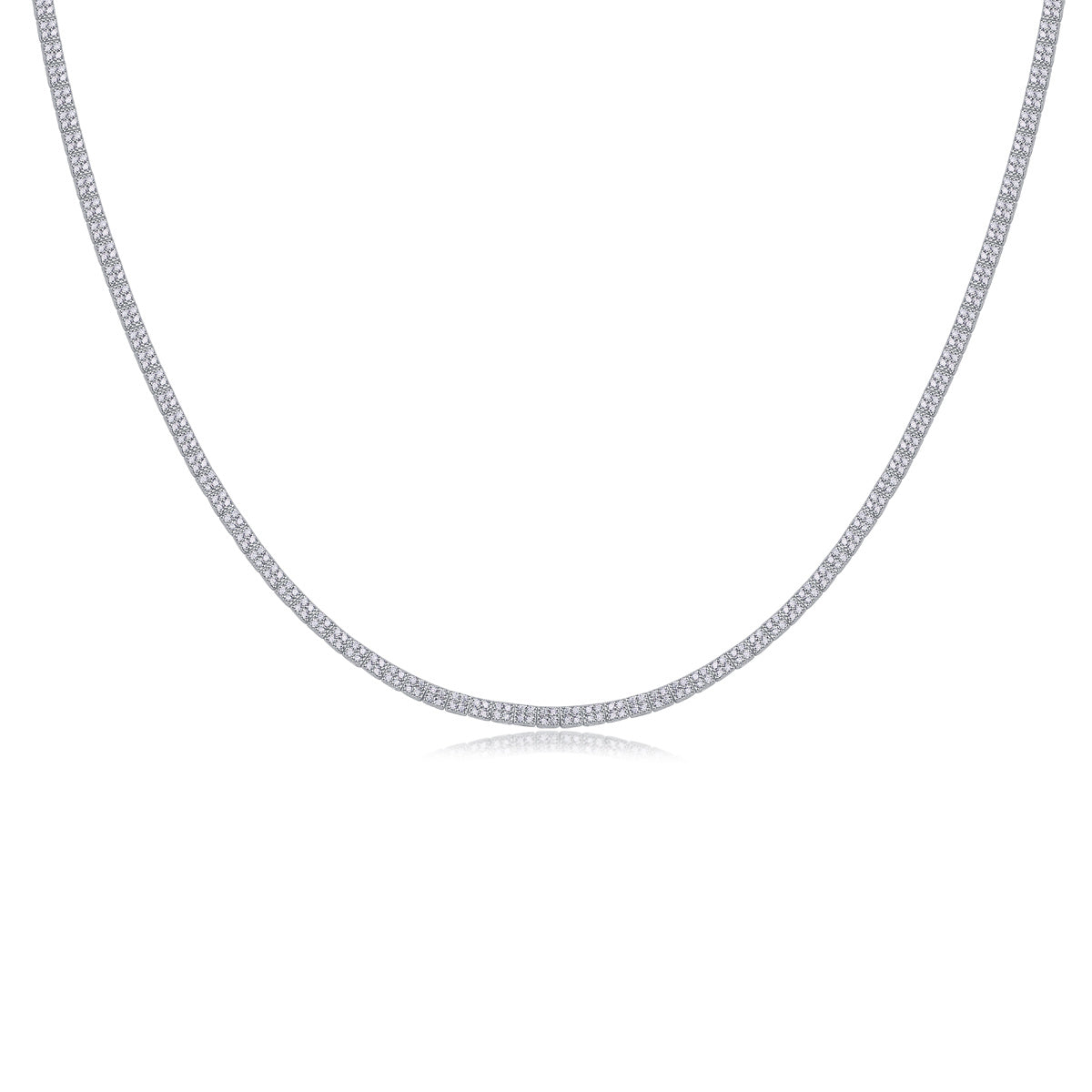Winter Lake Mosan Diamond Necklace