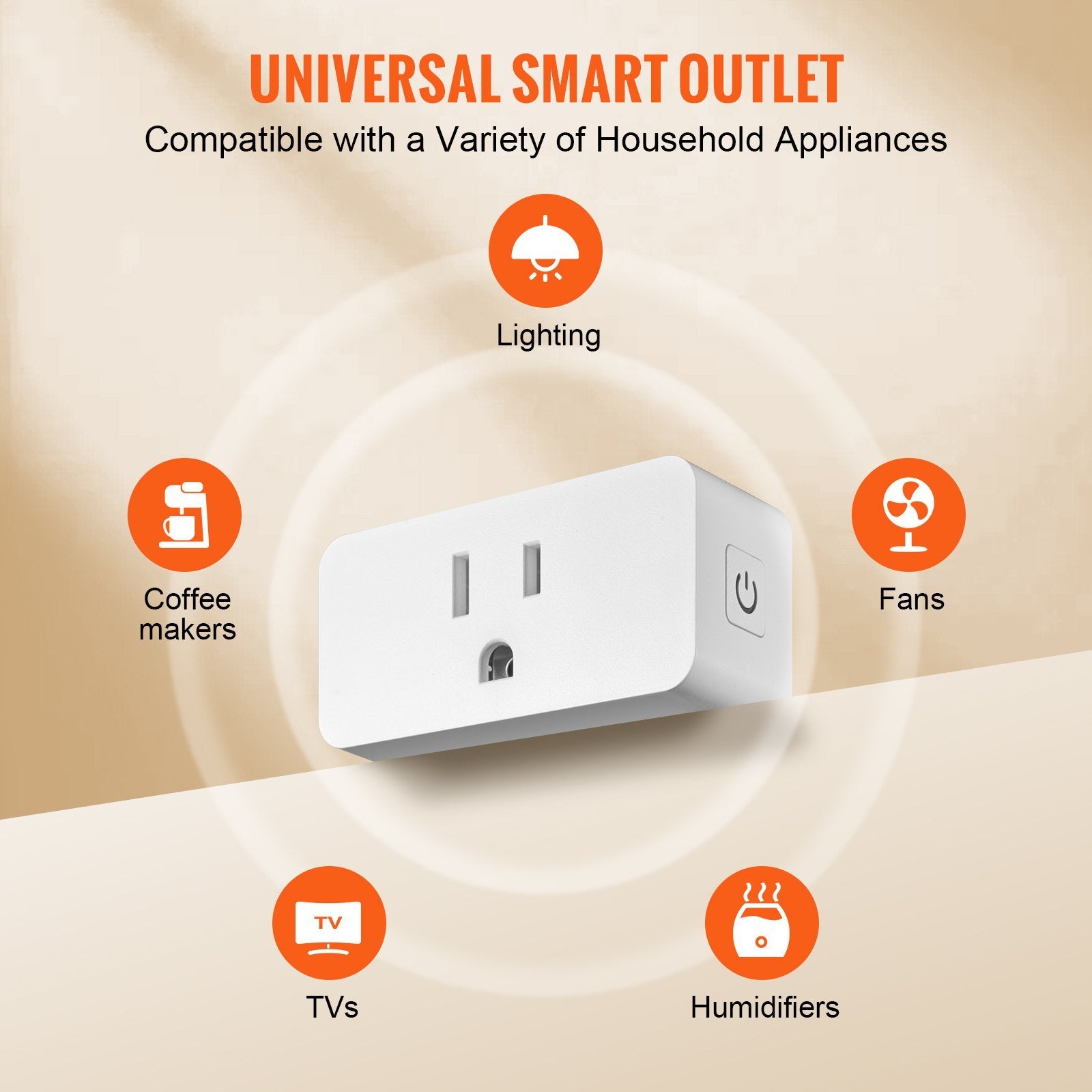 VEVOR 4 Pack Smart Plug Voice Control