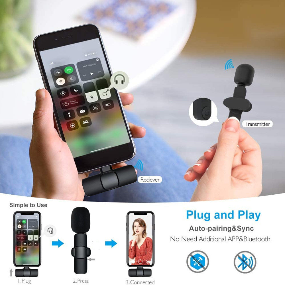 Wireless Lavalier Mic Portable Mini Mic