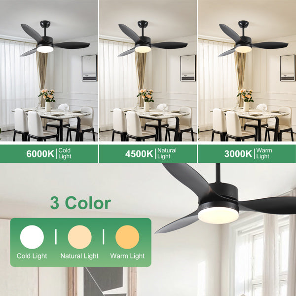 52" Indoor/Outdoor Ceiling Fan with LED