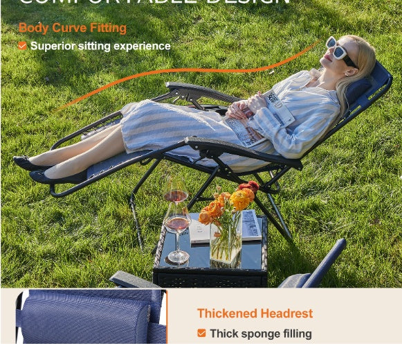 Set of 2 Zero Gravity Lounge Chairs