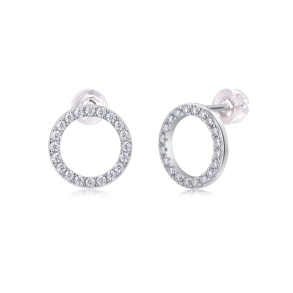 Explore Moissanite Silver Stud Earrings