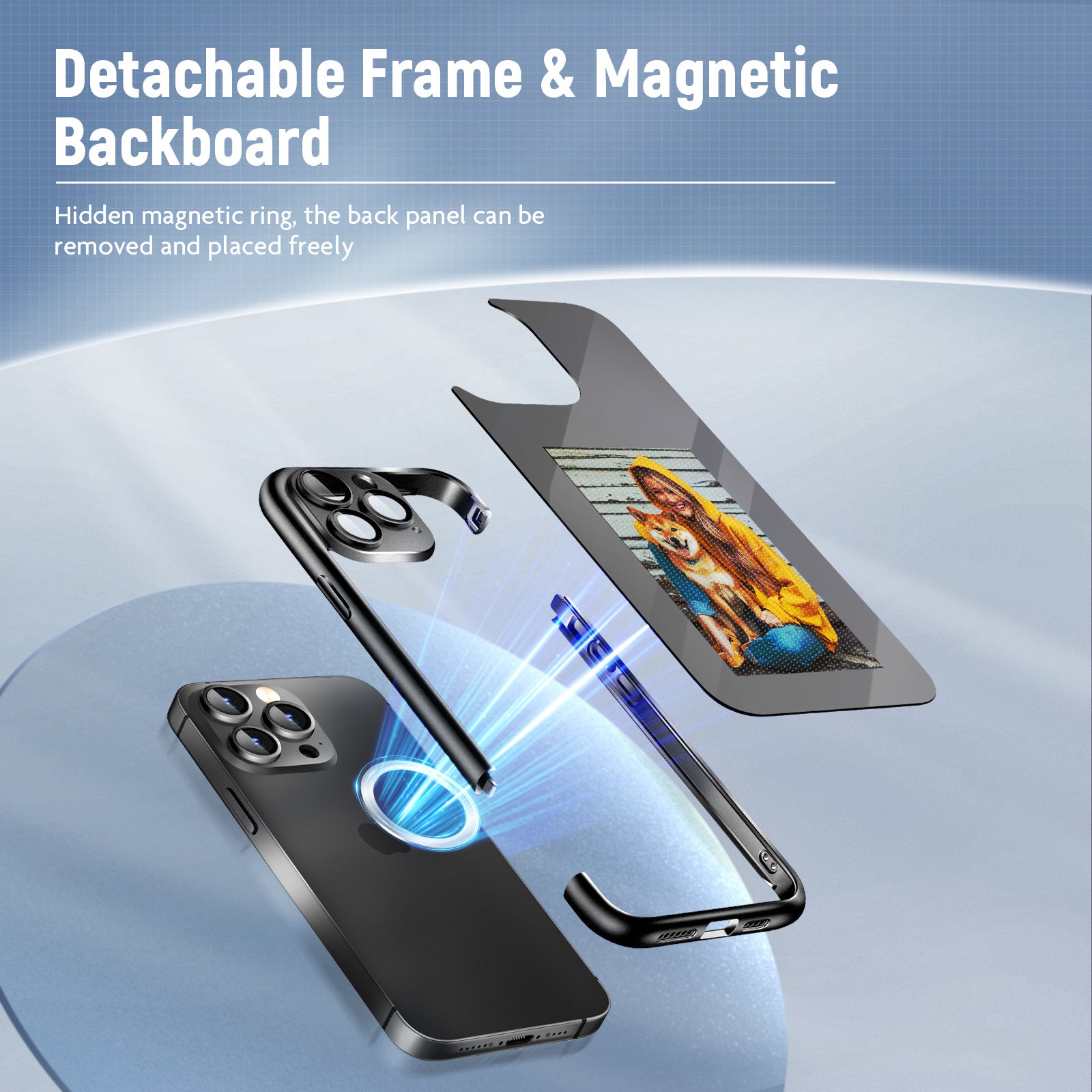 Smart NFC E-Ink Flip Case for iPhone 15 Pro Max