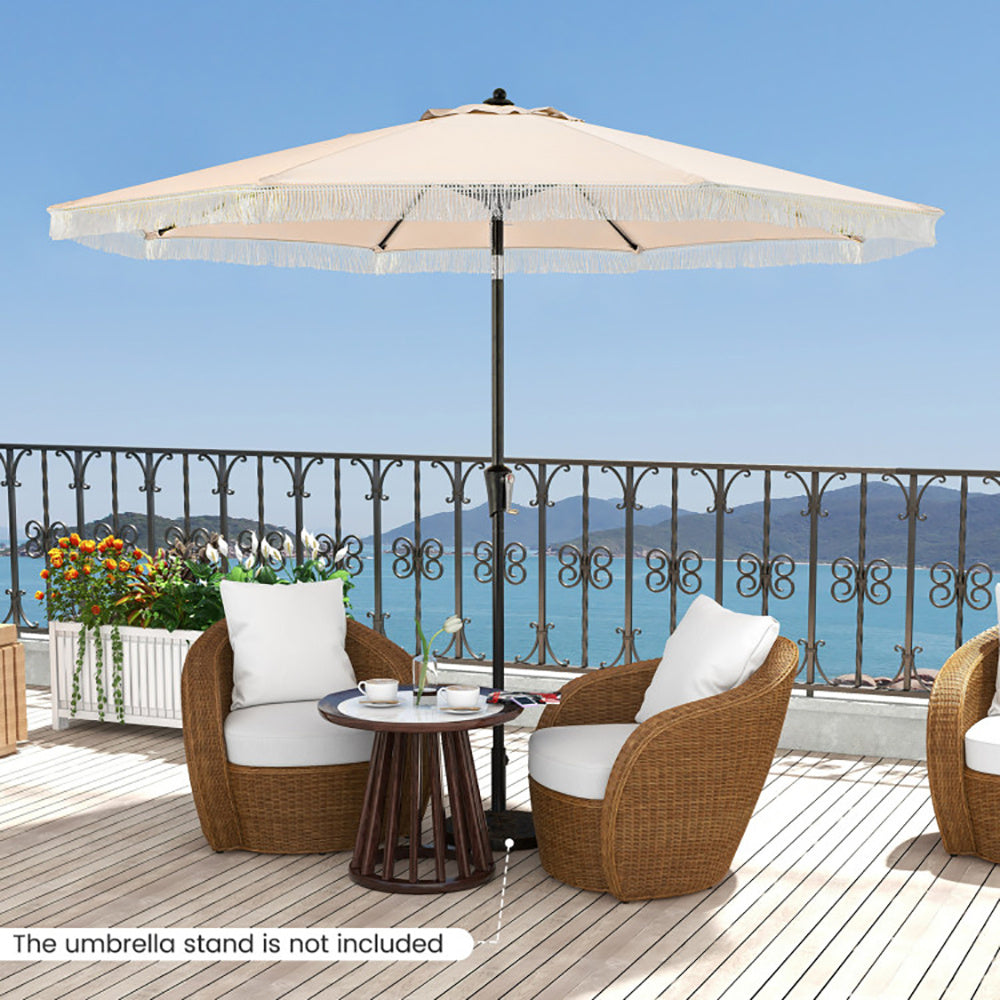 9 FT Sun-Protective Patio Umbrella