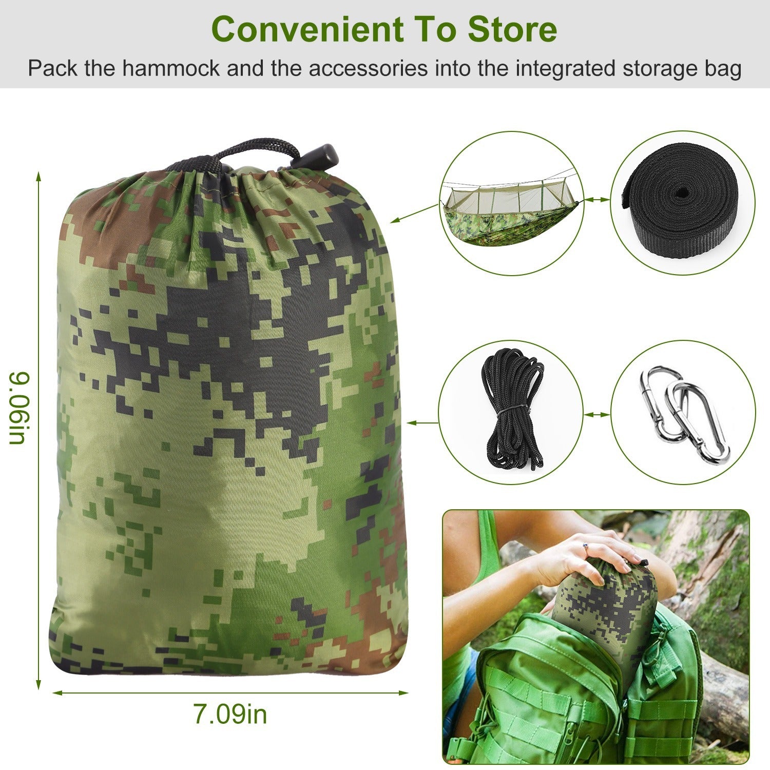 Camping Hammock with Net