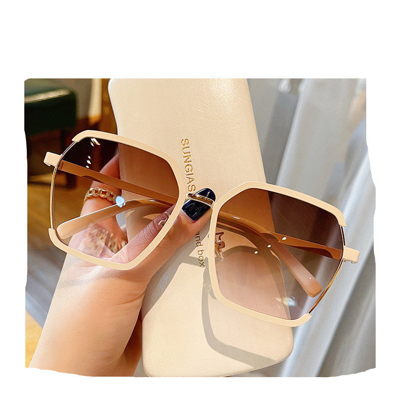 Ins Vintage Half-Frame Sunglasses