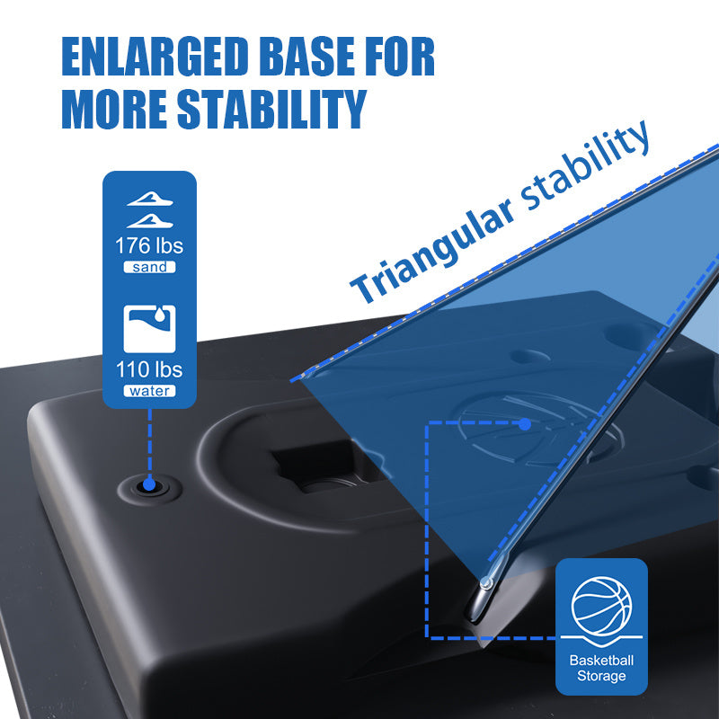 TotheCORE Adjustable Portable Basketball Hoop