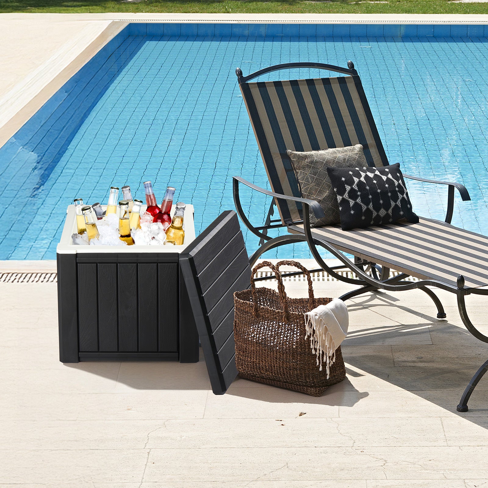 10 Gallon Cooler Side Table for Outdoors