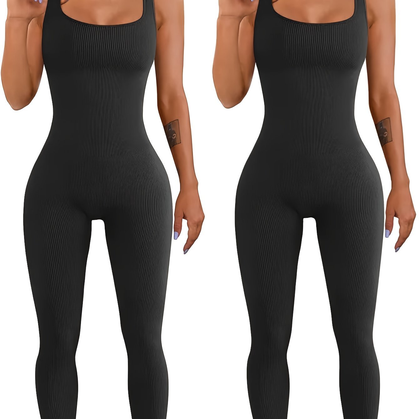Débardeur et collants à bretelles pour femme