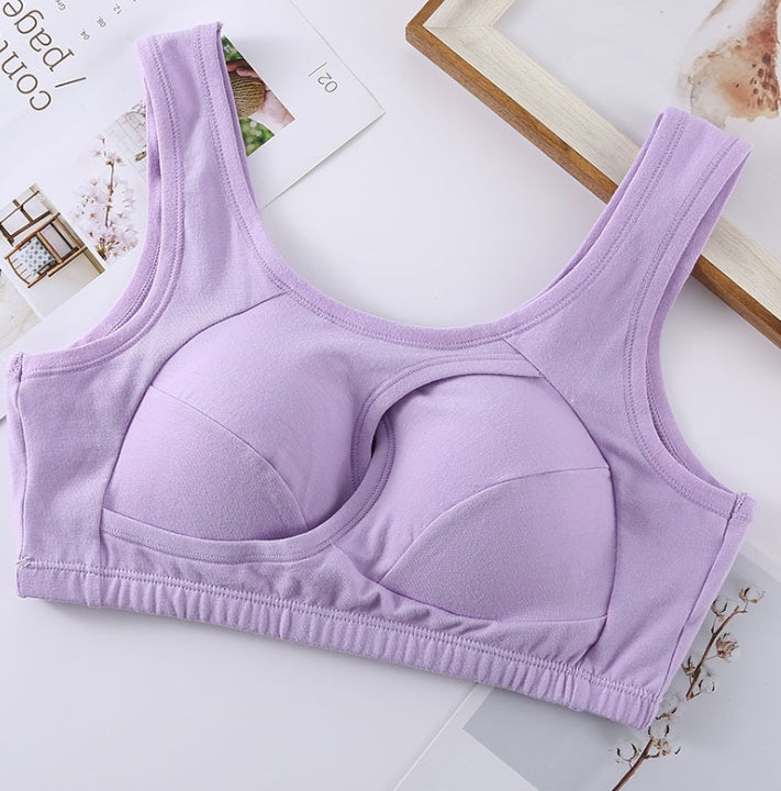 Soutien-gorge en coton sans armatures grande taille