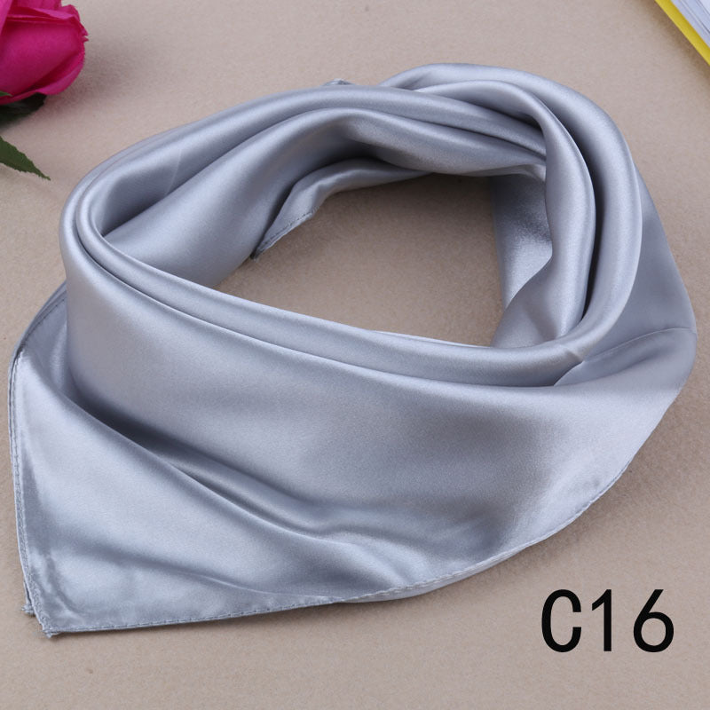 Korean Style Silk Square Scarf