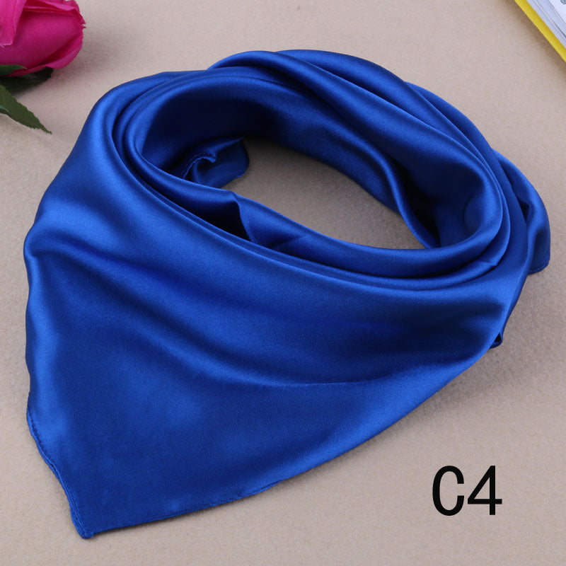 Korean Style Silk Square Scarf