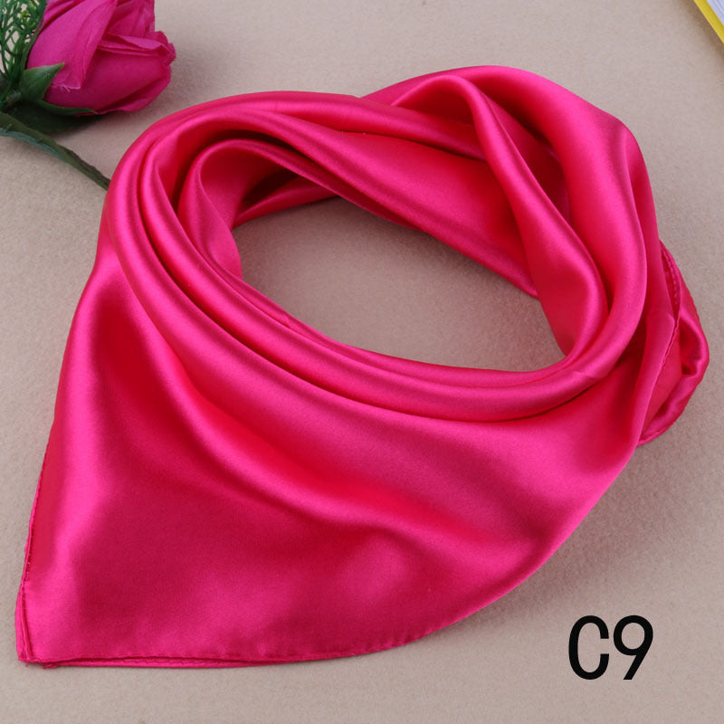 Korean Style Silk Square Scarf