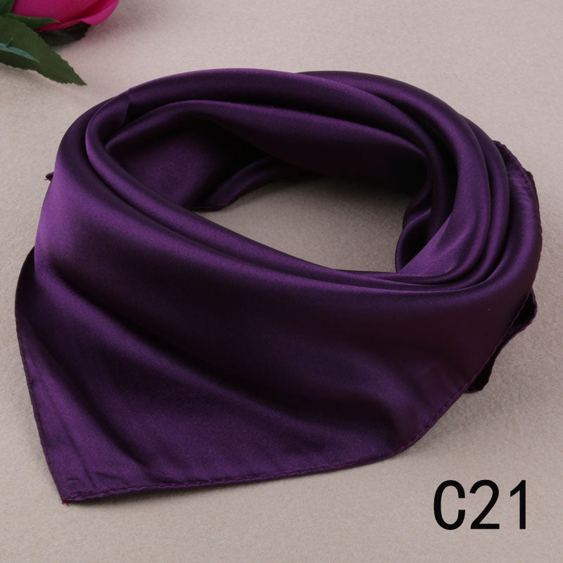 Korean Style Silk Square Scarf