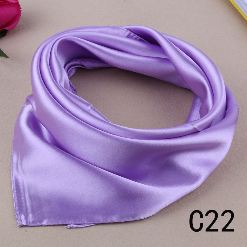 Korean Style Silk Square Scarf