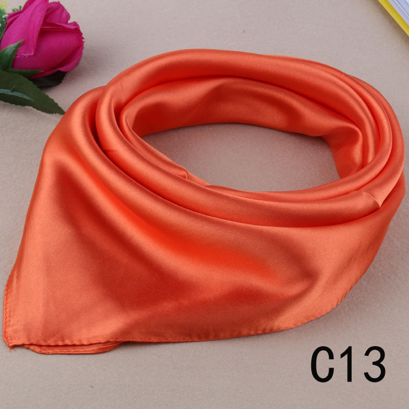 Korean Style Silk Square Scarf